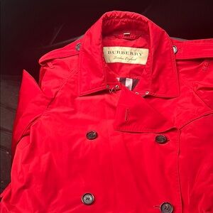 Burberry Red Men's Trench Coat